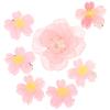 Pink Resin Flower Hair Clips for Girls view 1