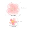Pink Resin Flower Hair Clips for Girls view 2
