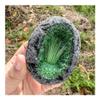 REIUAFWYGV Green Geode Egg, 100–150 g, 1 pc. view 2
