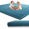 Voxirum Premium Baby Play Mat, 2 cm Extra-Thick Soft Foam, Blue Stone, 80 x 150 cm view 1