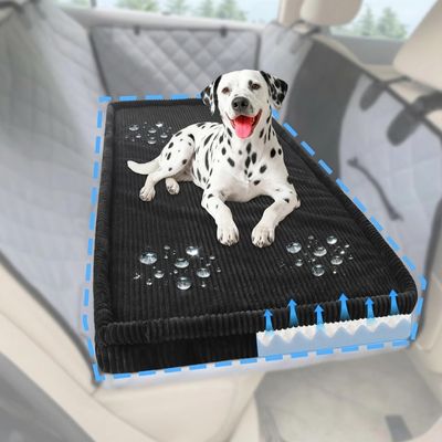 Loiion Medium Car Dog Bed, Non-Slip Back Seat, Black