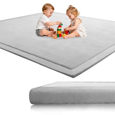 Voxirum Premium Baby Crawling Mat, 2 cm Extra Thick Soft Play Mat, Non-Slip, Gray, 180 x 350 cm