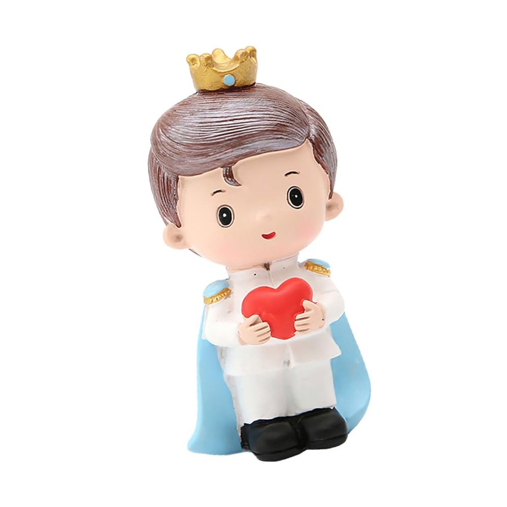 Princess Cake Decoration, Resin, 1 Piece, Blue
