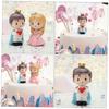 Princess Cake Decoration, Resin, 1 Piece, Blue view 4