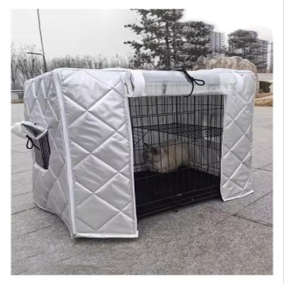Outdoor Dog Crate Cover, Waterproof and Windproof Insulated Winter Cover for Small Pets