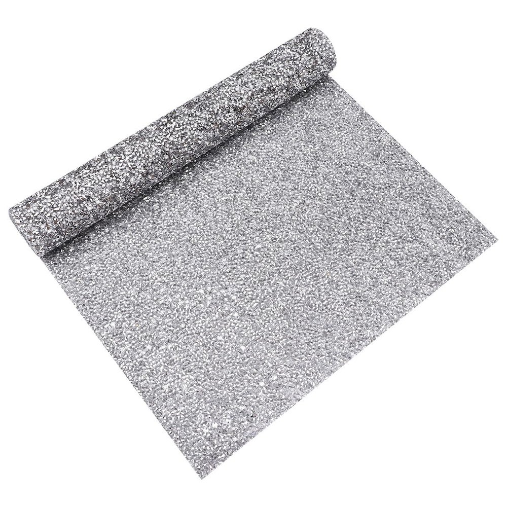 Angoily Shiny Foldable Plastic Nail Pad with Rhinestone Decoration