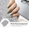 Angoily Shiny Foldable Plastic Nail Pad with Rhinestone Decoration view 2