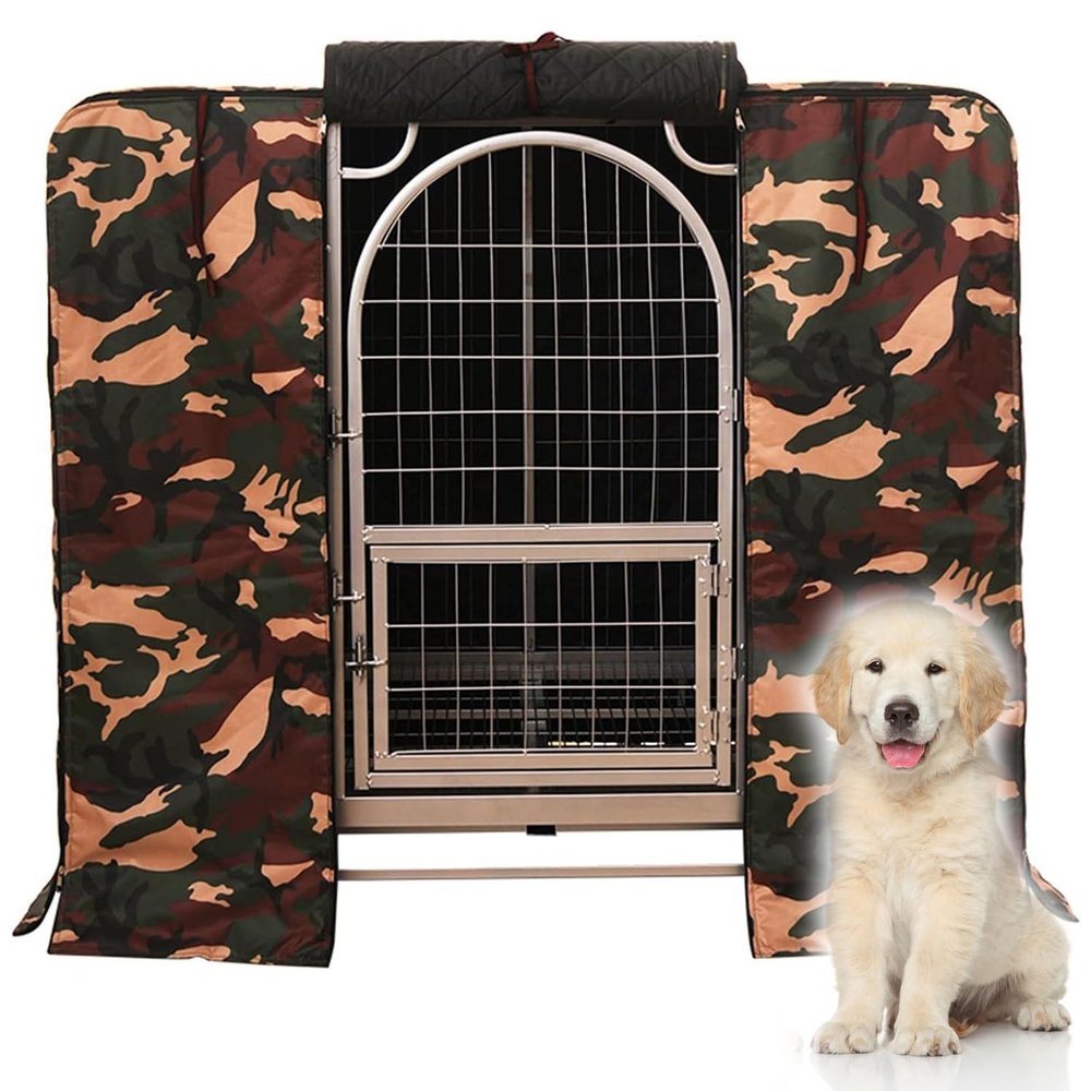 Waterproof Dog Crate Cover, Oxford Fabric, Camouflage