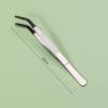 Stainless Steel Reptile Feeding Tongs with Rubber Tips, Straight and Curved view 2