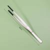 Stainless Steel Reptile Feeding Tongs with Rubber Tips, Straight and Curved view 3