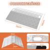 Peviasot Aluminum Threshold Ramp, 270 kg Capacity, Non-Slip, with Handle, 60 x 70 x 10 cm view 2