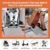 Peviasot Aluminum Threshold Ramp, 270 kg Capacity, Non-Slip, with Handle, 60 x 70 x 10 cm view 3