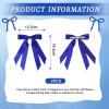 Zimocepuz Blue Satin Hair Bows, 2-Pack, Royal Blue view 2