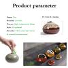 PIKITER Mini Handmade Ceramic Urn for Pet Ashes, Bordeaux, 1 Piece view 2