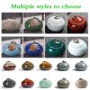 PIKITER Mini Handmade Ceramic Urn for Pet Ashes, Bordeaux, 1 Piece view 3