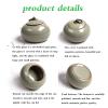 PIKITER Mini Handmade Ceramic Urn for Pet Ashes, Bordeaux, 1 Piece view 4