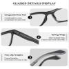 VEVESMUNDO Self-Tinting Progressive Multifocal Reading Glasses, Black, +4.0 view 4