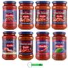 Barilla Pasta Sauce Sampler: 8 Italian Ragù & Tomato Sauces (4 x 400 g + 4 x 300 g) with Free Beni Culinari Keychain view 1
