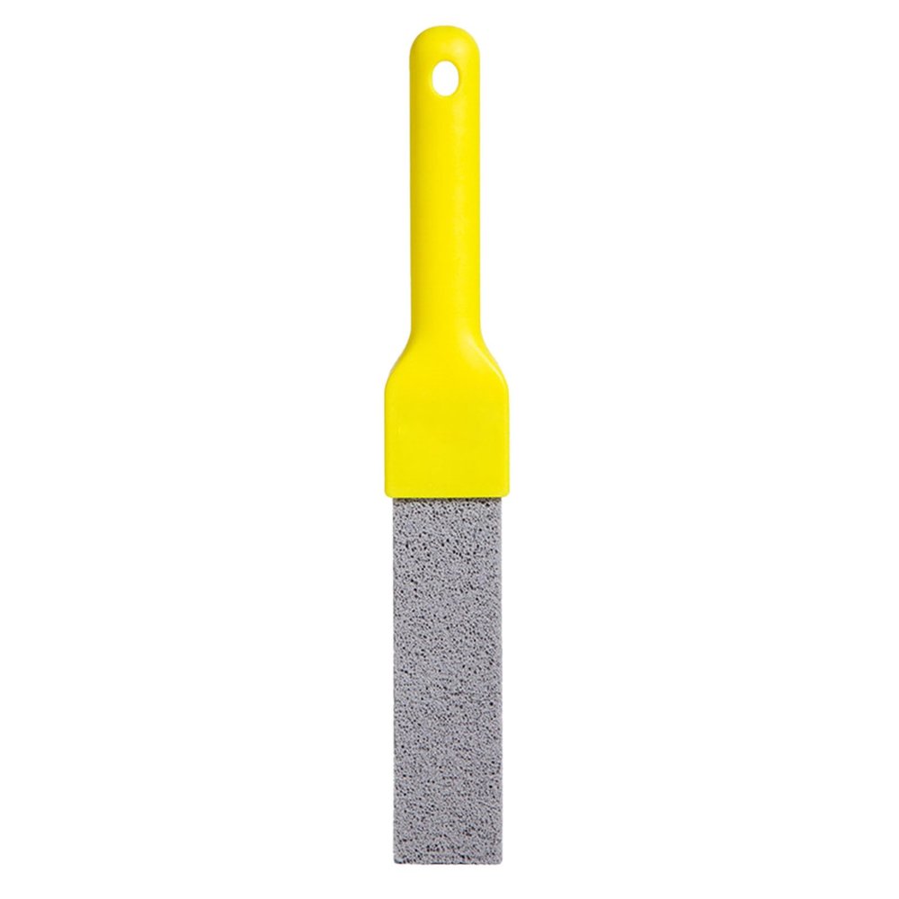 Pumice Stone Toilet Cleaning Brush with Handle, Yellow