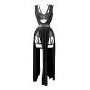 Sexy Women's Lingerie Nightdress with Bandage-Style Bra, Black, XXXXXL view 1