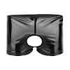 Men's Sexy Low-Rise Briefs with Front Opening, Black, XXXXXL view 3