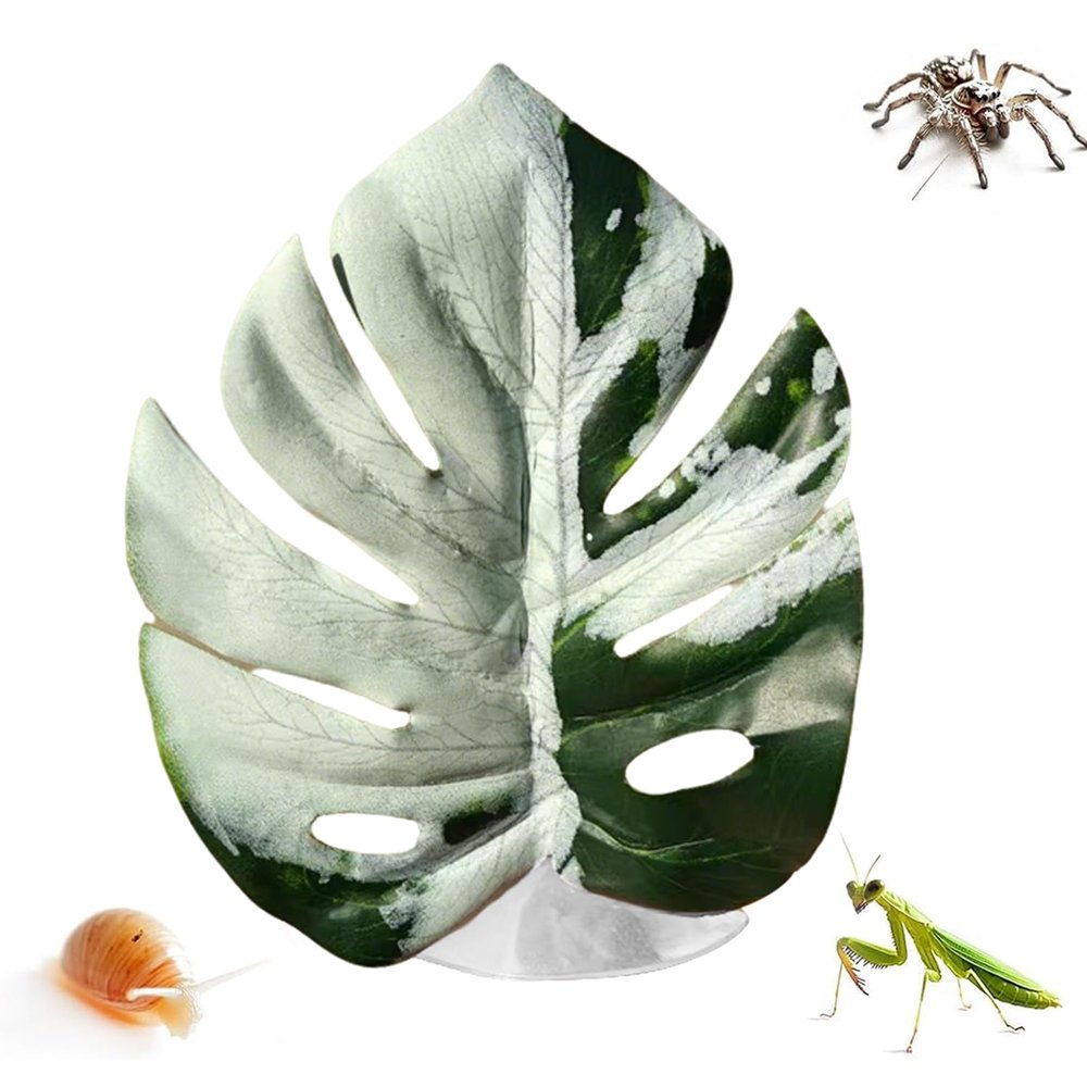 Generic Jumping Spider Plants - Realistic Leaf Design for Hermit Crab Accessories