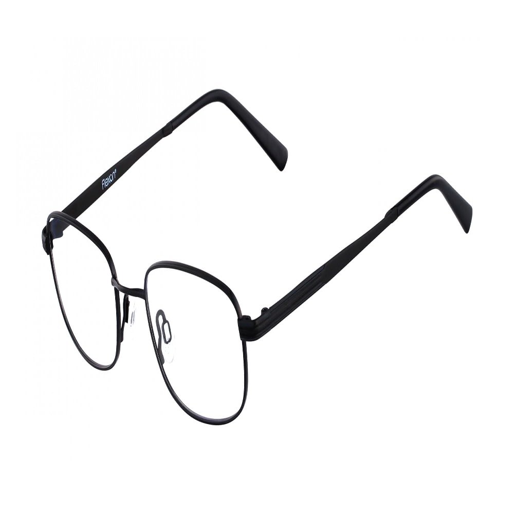 Flexon CLARK 600 (001) Black Chrome Men's Eyeglasses