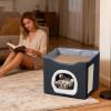 Foldable Breathable Cat Cave Bed, Warm Sleeping Nest view 3