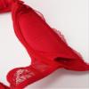 TiaoBug Women's Open-Bust Lace Underbust Bra, Red, 4XL view 3