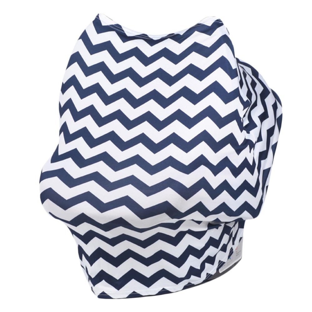 DECHOUS Multifunctional Nursing Cover, Breathable Milk Fiber, Wave Pattern