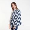 DECHOUS Multifunctional Nursing Cover, Breathable Milk Fiber, Wave Pattern view 2