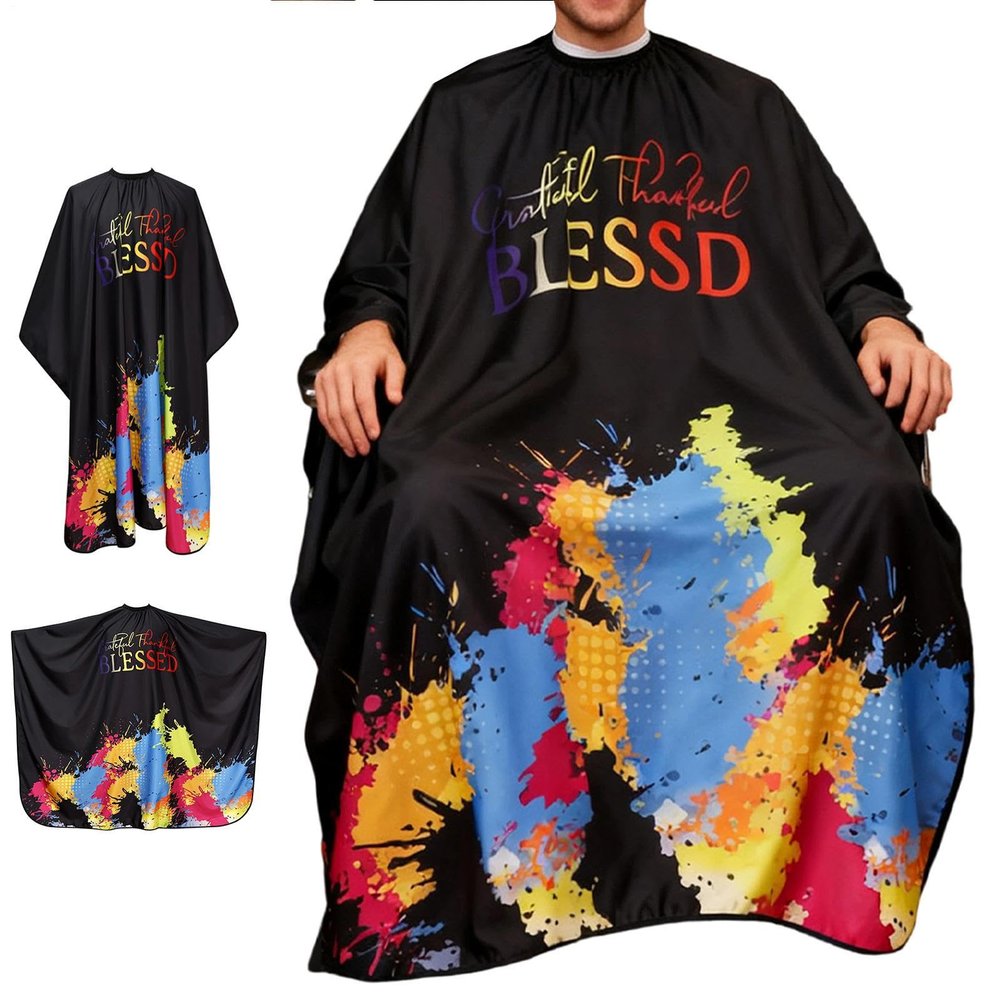 Haircut Cape with Adjustable Closure for Adults