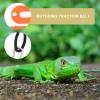 SHINEOFI Adjustable Lizard Harness with Durable Leather Leash view 4