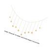Metal Star Hanging Decoration, 1 Piece, Gold, Christmas Party Wall Decor view 2
