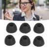 Bediffer Silicone Replacement Earbud Covers, Noise Isolation, Ear Tips for Buds 2 SM-R177, 3 Pairs, S/M/L, Black view 2