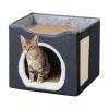 Partially Enclosed Foldable Cat Nest view 1