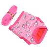 Small Pet Harness and Leash with Cute Unicorn Pattern, Polyester and Nylon (S) view 4