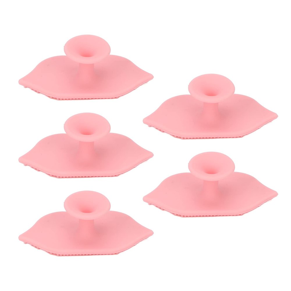 Bonbela 5-Piece Silicone Exfoliating Lip Brush Set
