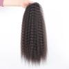 Afro-Curl Drawstring Ponytail Extension, Heat-Resistant Synthetic Fiber, Deep Curly, Natural Black, 12 in view 3