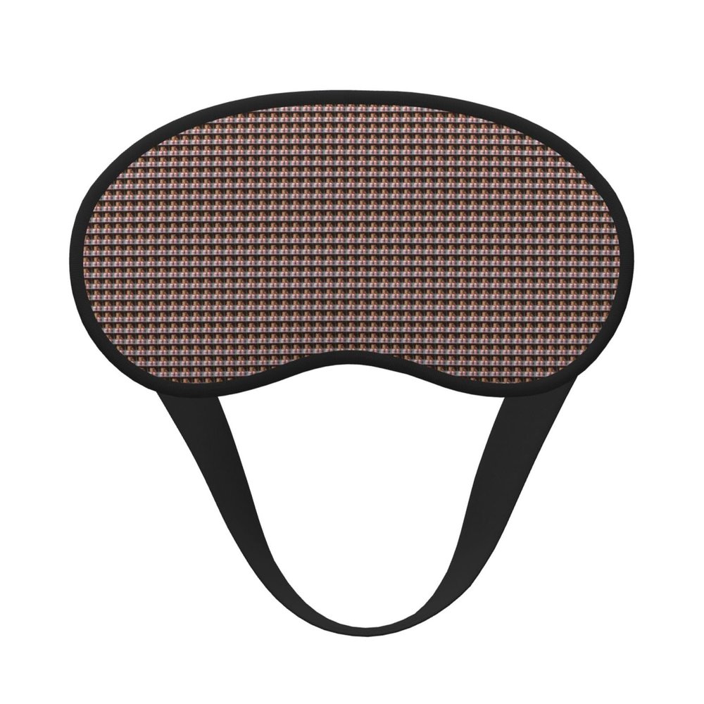 Unisex Washable Eye Mask with Guinea Pig and Cupcake Print