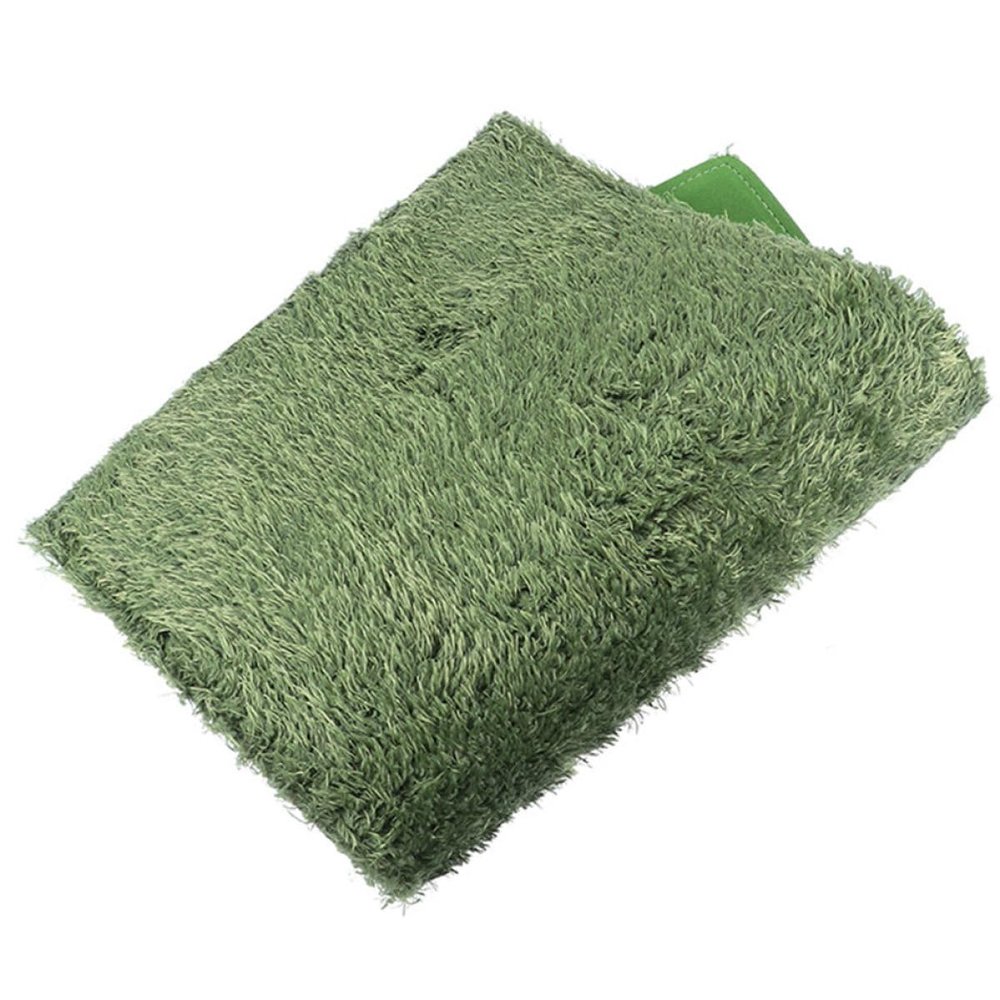 DOITOOL Cotton Reptile Mat Artificial Grass Decor for Bearded Dragons and Turtles