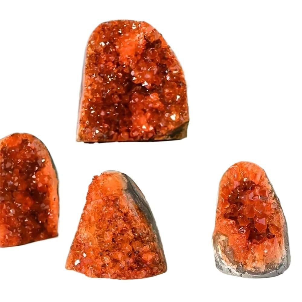 QMIQXIWS 1-Piece 200–300 g Brazilian Citrine Cluster, Gemstone, Spiritual Gift