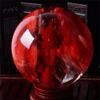 QMIQXIWS 1pc 7.5–8 cm Red Melting Stone Ball, Quartz Crystal Sphere view 2