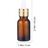 IMIKEYA 10-Pack 20 ml Glass Dropper Bottles with Roller Ball view 2