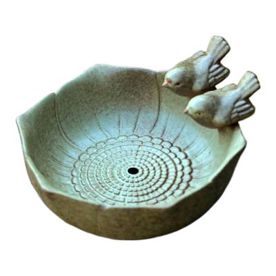 Multifunctional Ceramic Bird Bath, Artistic
