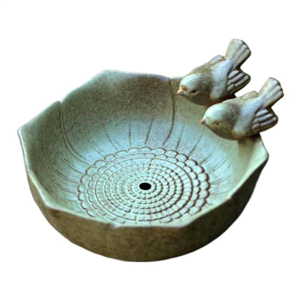 Multifunctional Ceramic Bird Bath, Artistic