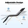 Gdetnysty Professional Folding Massage Table with Adjustable Backrest, Black, 182 x 60 x 61 cm view 4