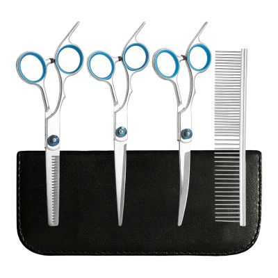 3-Piece Dog Grooming Scissors Set with Comb