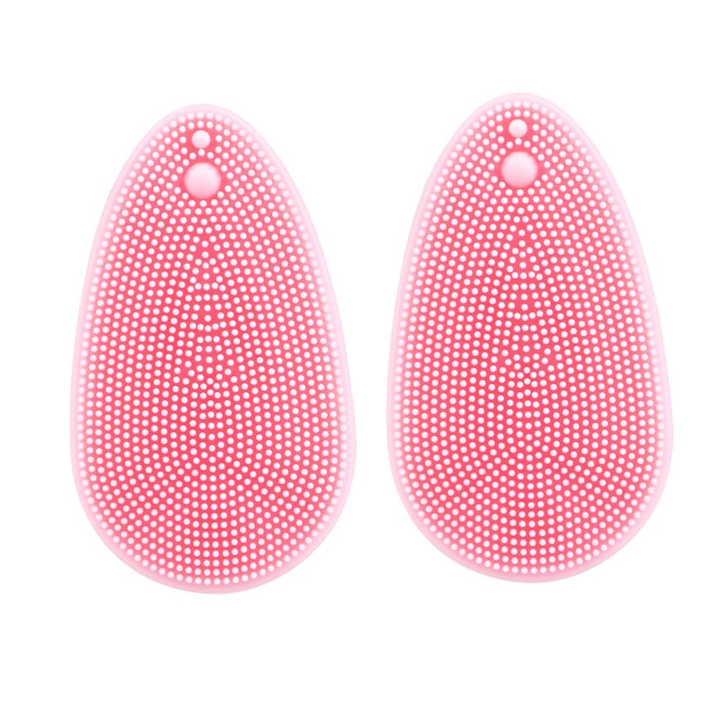 ULTECHNOVO 2-Pack Silicone Facial Cleansing Brushes, Pink