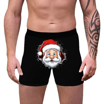 Men's Cotton Christmas Boxer Shorts